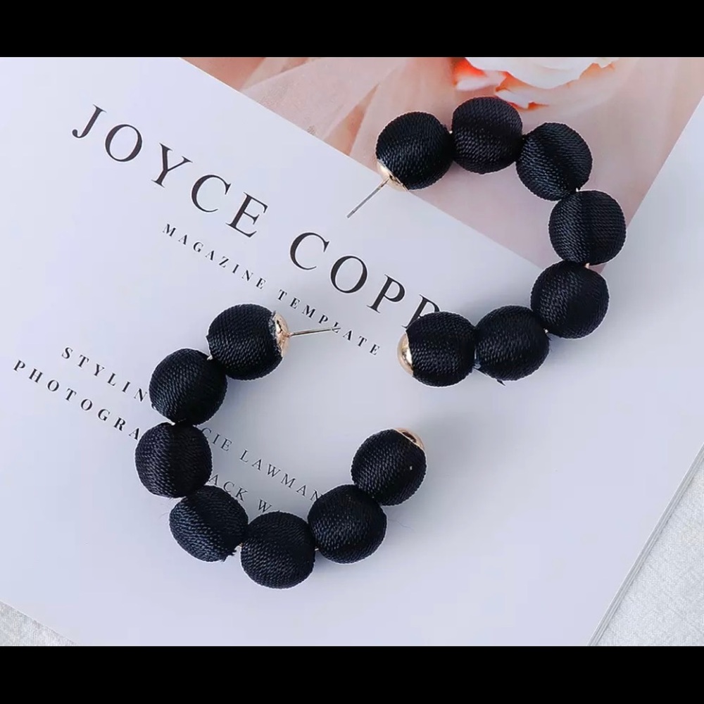 Black earrings